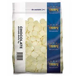 Chocolate White Buttons 1kg  