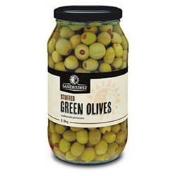 Olives Green Whole Stuffed 2kg 