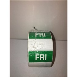 Labels 25mm - Friday 