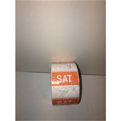 Labels 25mm - Saturday 