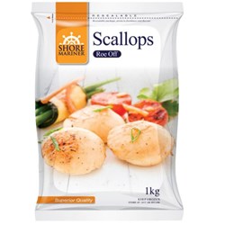 Scallops Roe-Off 20/40 1kg  