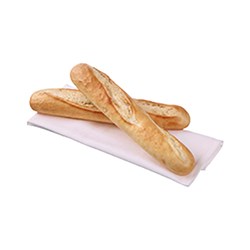 Baguette Half White 52x130g Par Bake