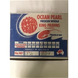 Prawn Whole Raw King U/10 5kg 