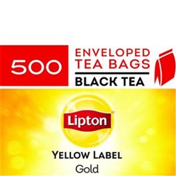 Tea Bags Yellow Label Gold Env 500's   