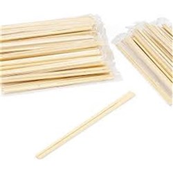 Chopsticks Flat Wooden 20.5cm 100/pkt DNR Genroku Fukuro