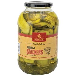 Gherkins Sliced Sandwich Stackers 2kg 