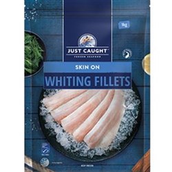 Whiting Fillet Skin On 5x1kg DNR 40-60g