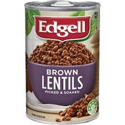 Lentil Brown 12x400g Tinned