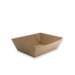 Tray Brown Food Flutted #1 131x91x50  500/ctn