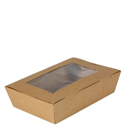 Lunch Box Window Large Kraft 200/ctn