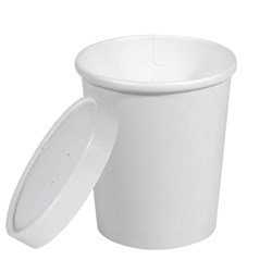Cup Soup & Lid 32oz Heavyboard 