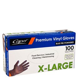 Gloves Extra Large Blue 100/pkt Powdered