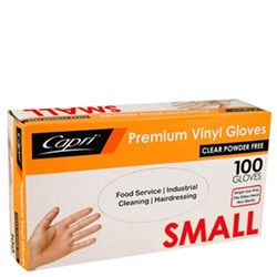 Gloves Small Clear 100/pkt Powder Free