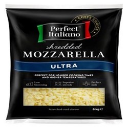 Mozzarella Ultra 6kg Pizza Cheese