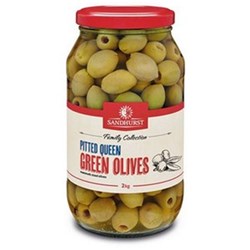 Olives Green Pitted Queen 2kg 