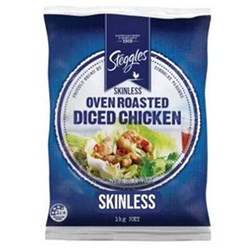 Chicken Diced Skinless 1kg Oven Roasted