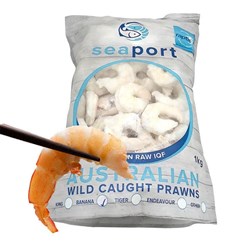 Prawn Flesh 30/40 Tiger 1kg Local
