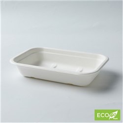 Container Rectangular 450ml Sugarcane 500/ctn DNR 205x130x42mm 
