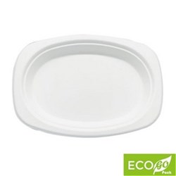 Plate Sugarcane Oval 12.5"x10" 500/ctn 