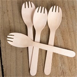 Wooden Spork 160mm 1000 
