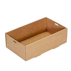 Catering Tray Kraft Size 1 100/ctn (252x153x80mm)