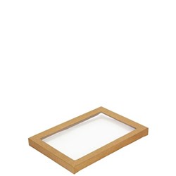 Lids W/Window For Catering Tray Kraft Size 2 100/ctn (363x255x30mm)