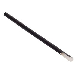 Straws Paper Spoon Black 207mm 1500/ctn