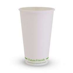 Cup Coffee 16oz Single Wall White 1000/ctn