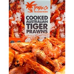 Prawn Whole Cooked Tiger 10/15 3kg  Queensland