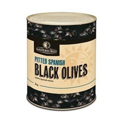 Olives Black Pitted A10 