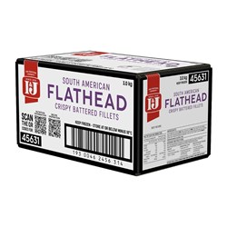 Flathead Fillet Crispy Battered 3kg  