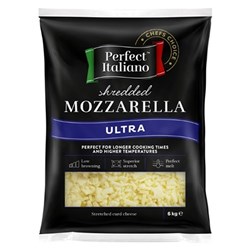 Mozzarella Ultra 6kg FROZEN Pizza Cheese