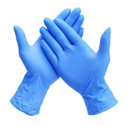 Gloves Large Blue 100/pkt  Powdered