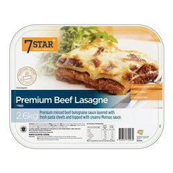 Lasagne Beef (Premium) 2.6kg 