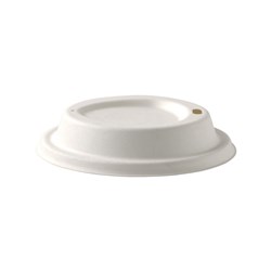 Lid to Suit 86.5mm White Moulded Fibre Coffee Cup True Fill Range 1000's 8-16oz