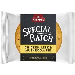 Pie Chicken, Mushroom & Leek 12x240gm 