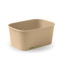 Container Kraft Board Rectangular 1000ml 300/ctn