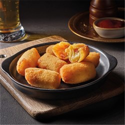 Mac N Cheese Bacon Bites 1kg DNR Approx 46 Pieces