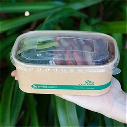 Lid Clear To Suit Board Container 500-1000ml 300/ctn