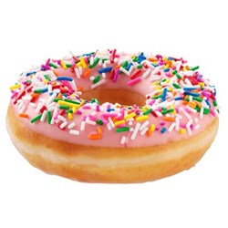 Donut Ring Strawberry Iced w Sprinkles 78gm x 24 