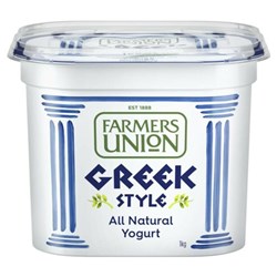 Yoghurt Natural Greek Style 1kg 