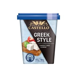 Feta Cubes Greek Trad 50+ Tub 410G 