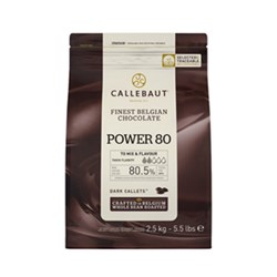 Chocolate Dark 80% Callets Power 2.5KG 