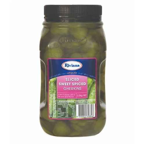 Gherkins Sliced Sweet Spiced 2.2kg 