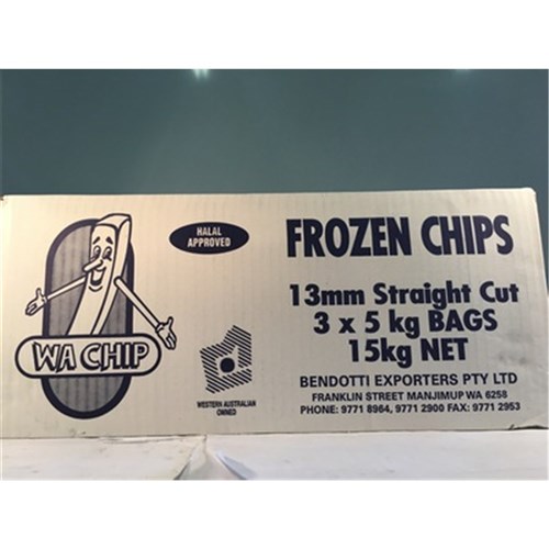 Chips 13mm Straight Cut 3x5kg 
