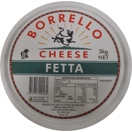 Fetta Cheese 10kg  