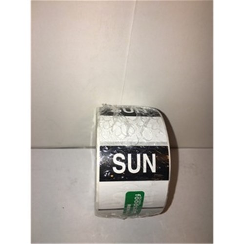 Labels 25mm - Sunday 
