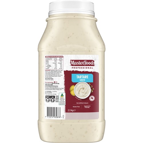 Tartare Sauce Premium 2.3kg Gluten Free & Vegan