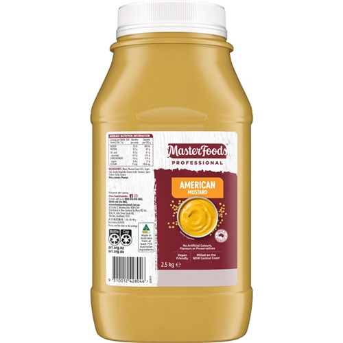 Mustard American 2.5kg  Vegan