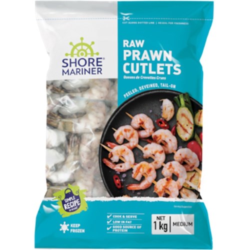 Prawn Cutlets 16/20 Raw 1kg Vannamei 